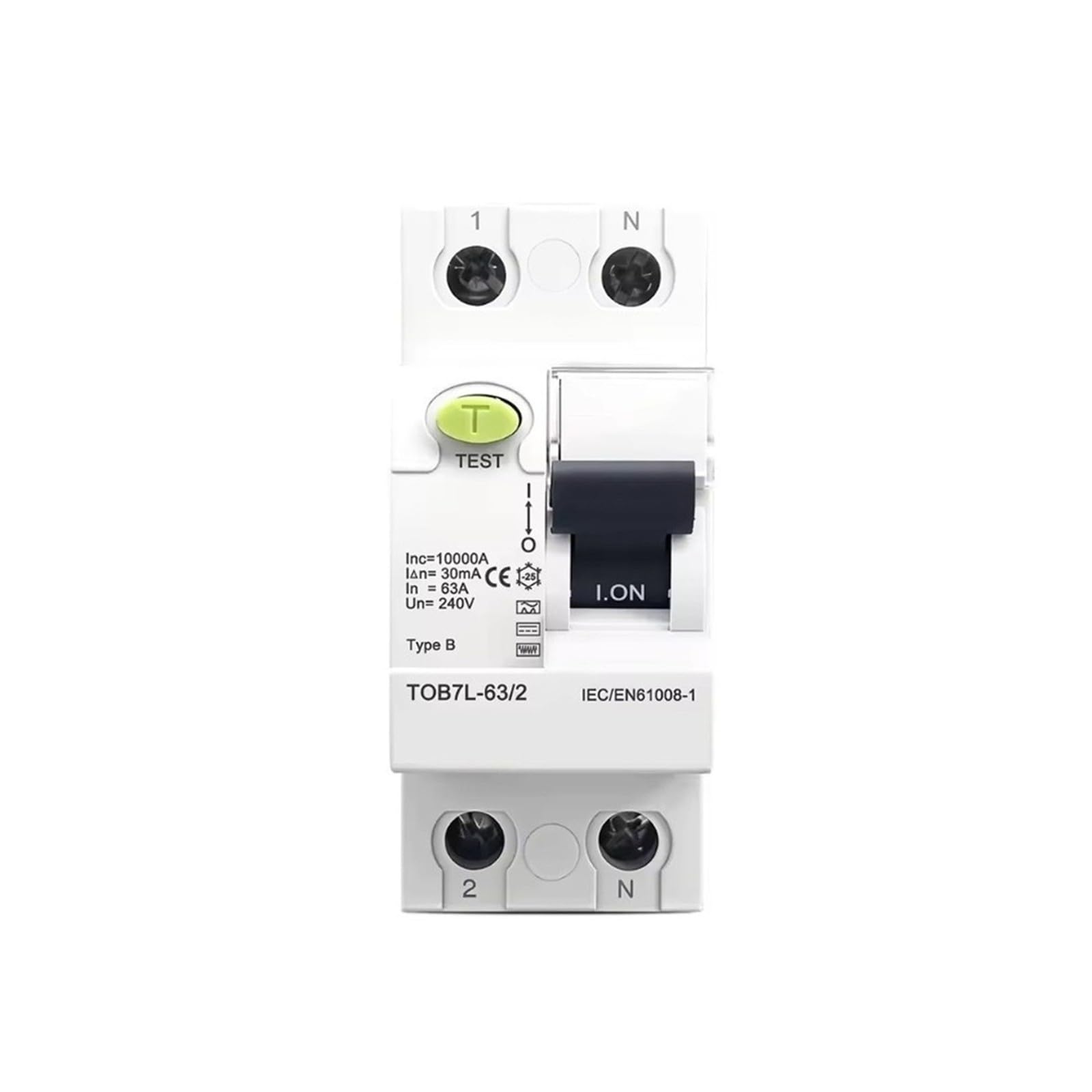 RCCB RCCB elektromagnetyczny 2P, typ B, 63A 30mA 100mA 300mA