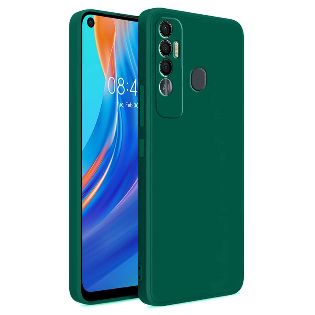 LIRAMARK Silicone Soft Back Cover Case for Tecno Spark 7 Pro (Silicone Green) (B0BZ8FH3W1) Amazon Price History, Amazon Price Tracker