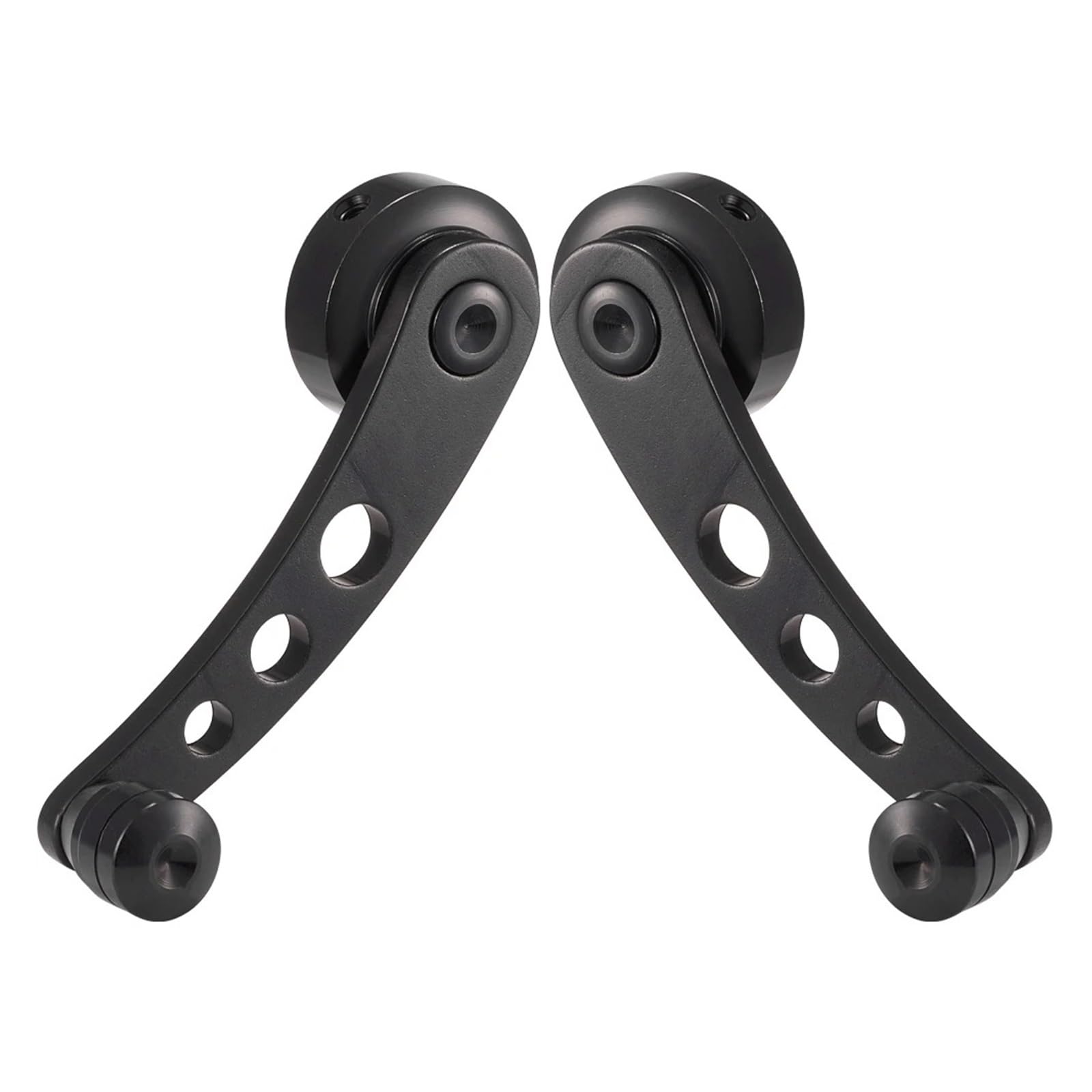SAMWDK Glass Lifter 2piece Universal Aluminum Alloy Car Window Riser Winder Crank Glass Closer Handle Window Crank Handle Car Window Regulator(Black)
