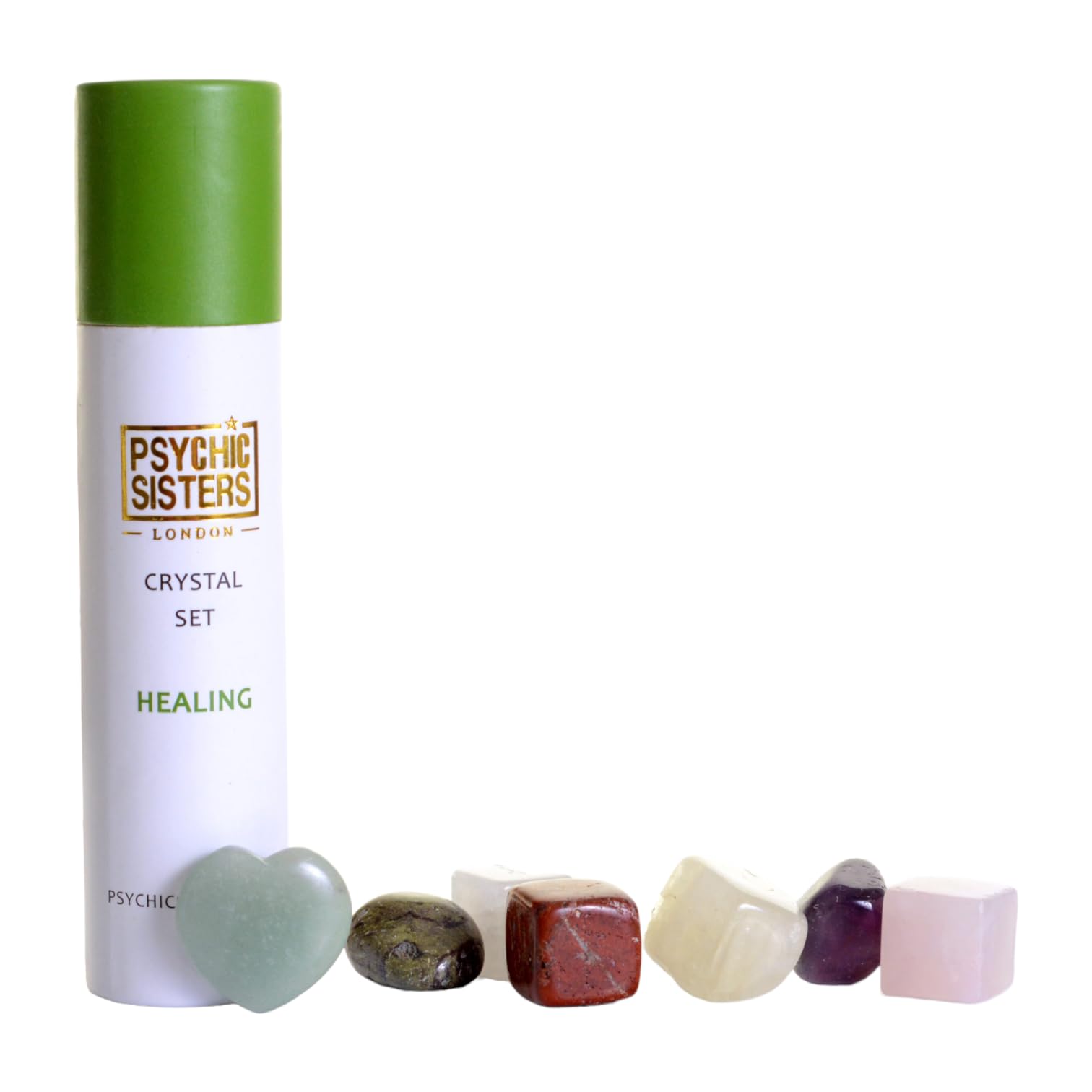 Psychic Sisters Neutral - Crystal Set - 7 Different Gemstones - Reiki Cleansed & Energised (Healing)