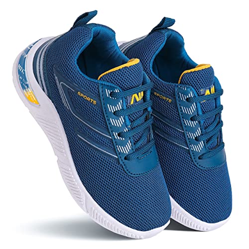Image of BERSACHE Lightweight Casual Sneaker Loafers Walking Gym Running Lace up Shoes Sole for Kids