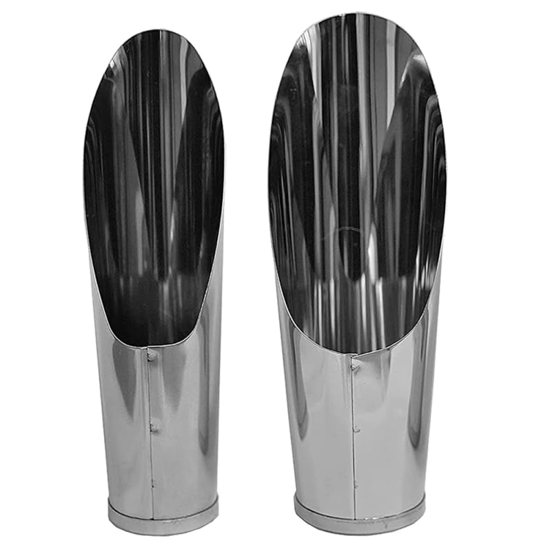 MERRYHAPY Soil Scoops Gardening Shovel Set 2Pcs Stainless Steel Transplanting Trowels Lightweight...