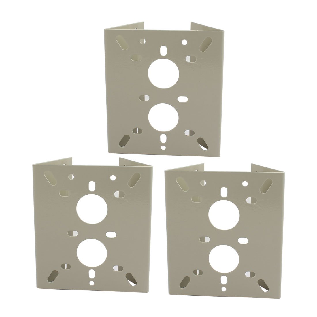 IIVVERR 3pcs Quads Base CCTV Security Camera Aluminum Alloy Wall Mount Bracket (Soporte de montaje en pared de aleación de aluminio de cámara de seguridad CCTV base de 3pcs Quads
