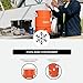 Igloo 5 Gallon Portable Sports Cooler Water Beverage Dispenser with Flat Seat Lid, Insulated Beverage Dispenser, Orange/White