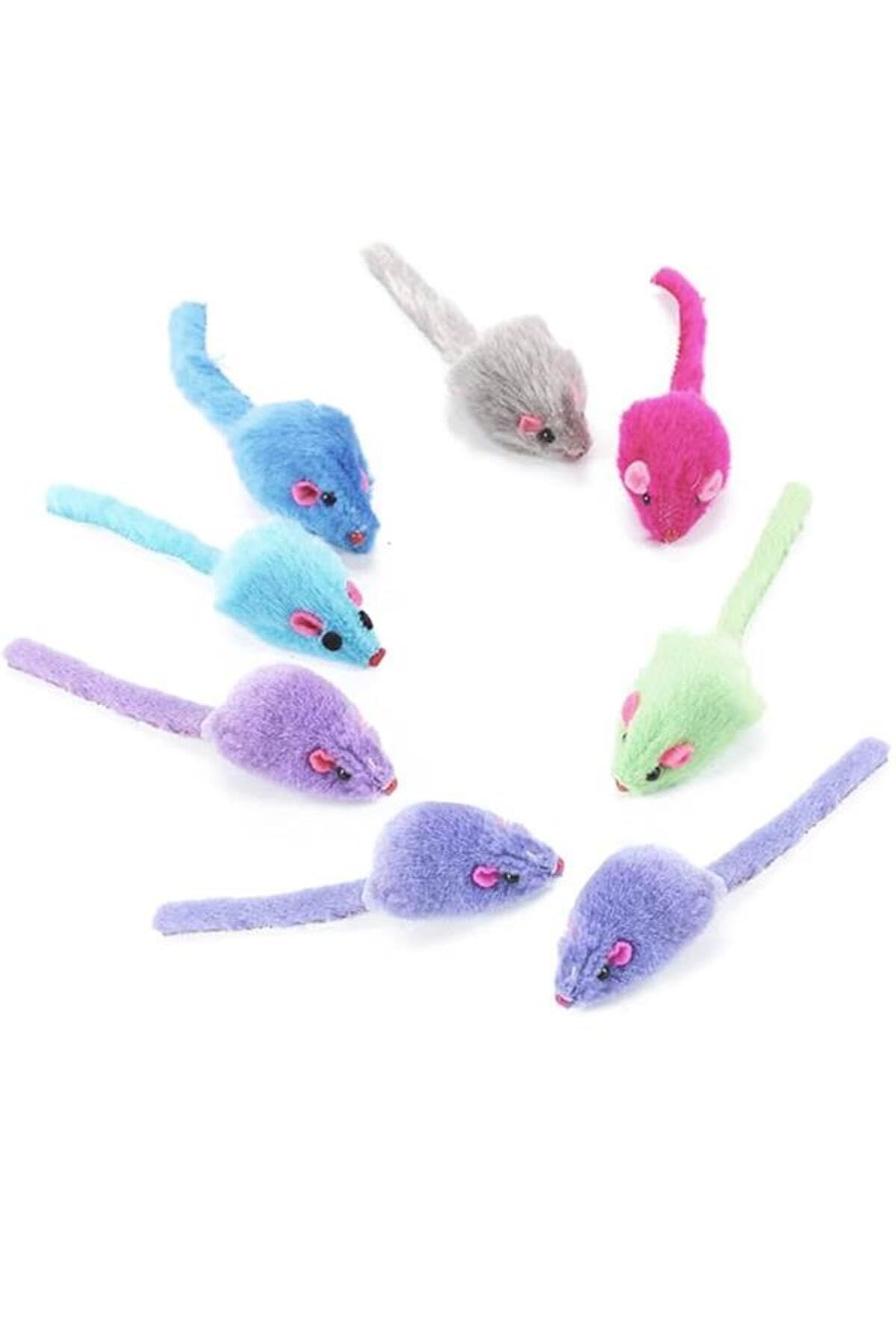 13.5 cm Peluş Fare Kedi Oyuncağı, 3'lü Set
