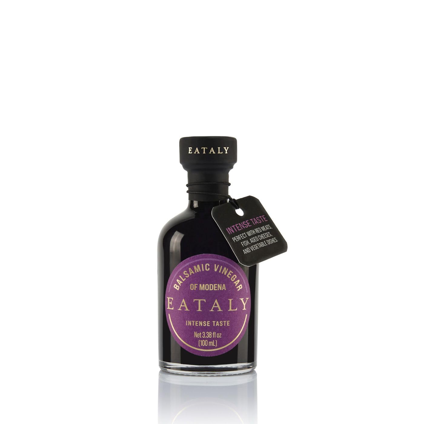Eataly Italian Balsamic Vinegar of Modena PGI Intense, Made With Raw Materials, Premium Intense Balsamic Vinegar - 8.45 fl oz/ 250ml; 8.8 oz Bottle, 1 Bottle- Large
