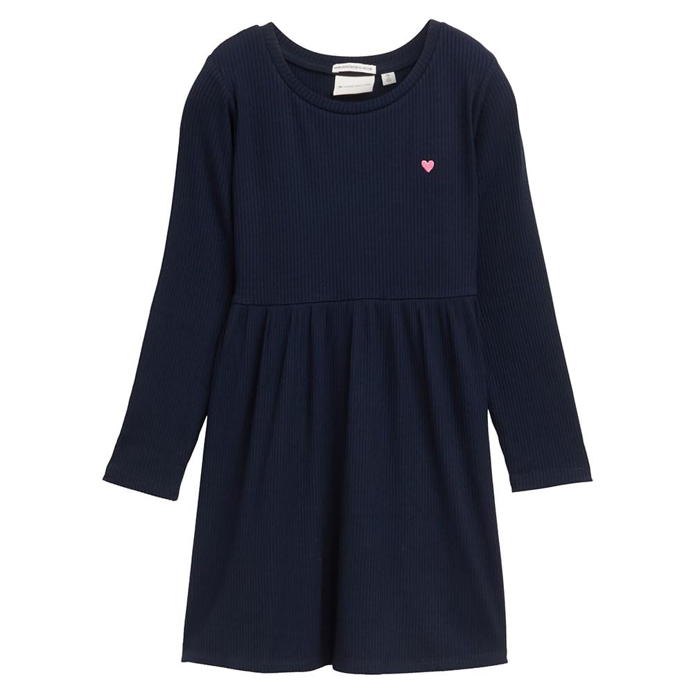 Tom Tailor Mädchen Kinder Stretch Basic Kleid mit Rippstruktur