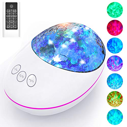 Ocean Wave Projector, Tinzzi Night Light Projector, Remote Control and Timer Design Projection