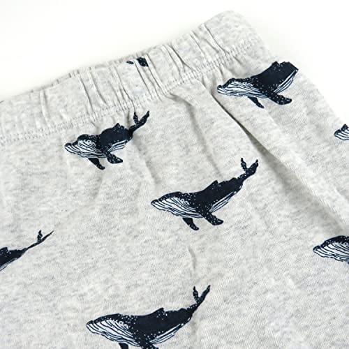 Image of HonestBaby Baby 3-Pack Footed Pants Roomy Fit Pull on Bottoms 100% Organic Cotton for Infant Baby Boys, Girls, Unisex