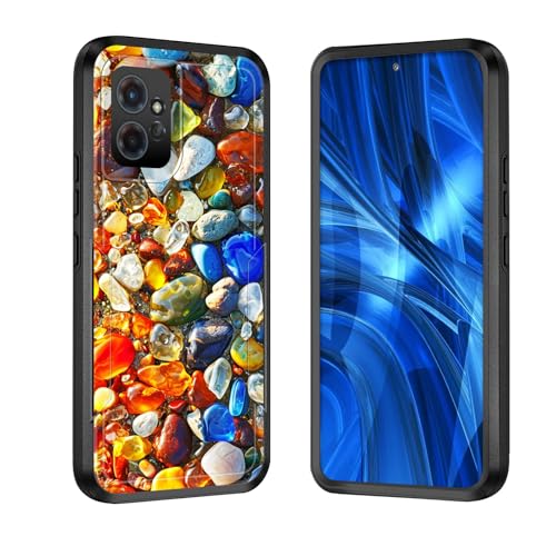 JHYYTUJTYP for Moto G Power 5G 2025 Case,[Military Grade Drop Tested] Heavy-Duty Tough Rugged Shockproof Protective Case for Motorola Moto G Power 5G 2025,Colorful Pebble