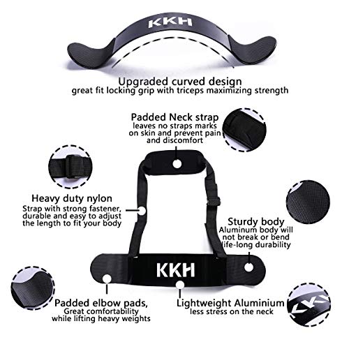KKH-Arm-Blaster-for-Biceps-Triceps-Dumbbells-Barbells-Curls-Muscle-Builder-Bicep-Isolator-for-Big-Arms-Bodybuilding-Weight-Lifting-Support-for-Strength-Muscle-Gains