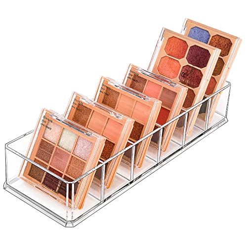 Image of JessLab Acrylic Organizers, Bathroom Organizer for Drawer, Cosmetic Display Cases for Vanity, Countertop, Desk, Kitchen, and Makeup Storage, 6-Section
