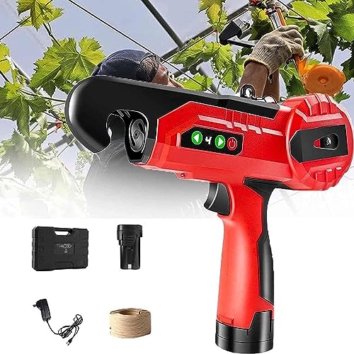 GBHJJ Máquina Eléctrica para Atar Plantas,Máquina para Atar Tomates,Herramienta de Cinta de Jardín de Plantas, Atadora Agricola Tape Tool para Tomates Viñedo Pepino Verduras