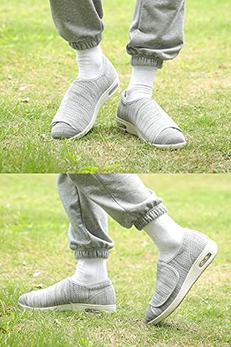 Miniatura 6 de Yibobay Zapatos diabéticos para mujer ancho X-Wide Velcro zapato para mujeres mayores zapatos anchos para mujer caminar zapatos con cierre ajustable