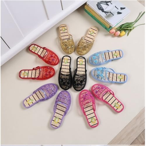 Chinese Floral Slippers,Women's Mesh Breathable Home Comfort Style Sandal,Suitable for most foot shapes2
