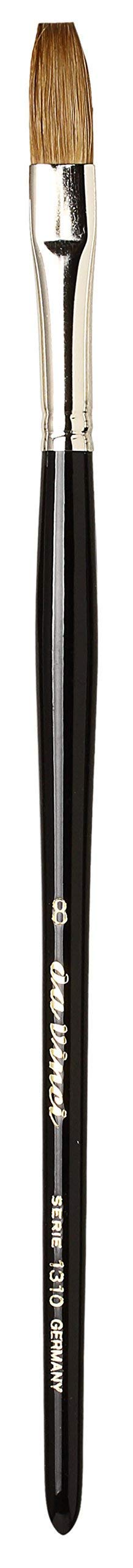 da Vinci Watercolor Series 1310 Maestro Paint Brush, One Stroke Medium Length Kolinsky Red Sable, Size 8 (1310-08)