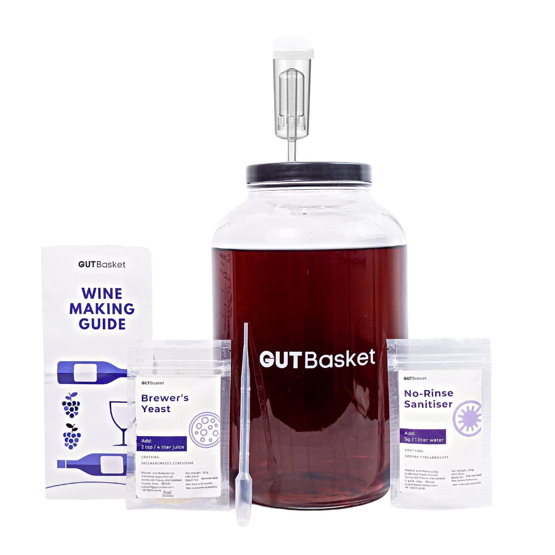 Buy GUTBasket Wine Making Kit Makes 20L Wine Complete Wine Kit with