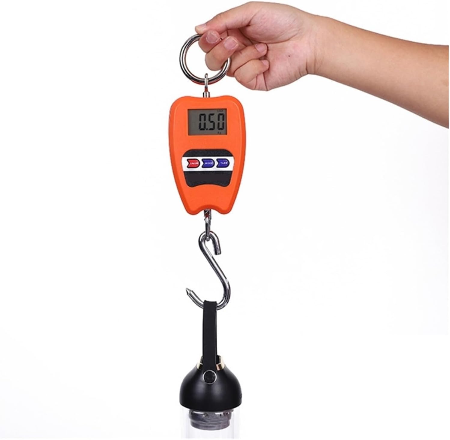 Portable Digital Crane Scale Mini Weighing 200kg/441lbs Industrial Crane Scale Home Digital Crane Scale Portable for Garage Farm Hunting Fishing Etc