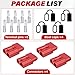 BFXM Anderson Connector 4 Pcs, 50 Amp 12-36v Battery Quick Connect/Disconnect Plug Kit, Connectors for 6 to 12 Gauge Cables, for Car Bike ATV Winches Lifts Motors More,SB50 Red
