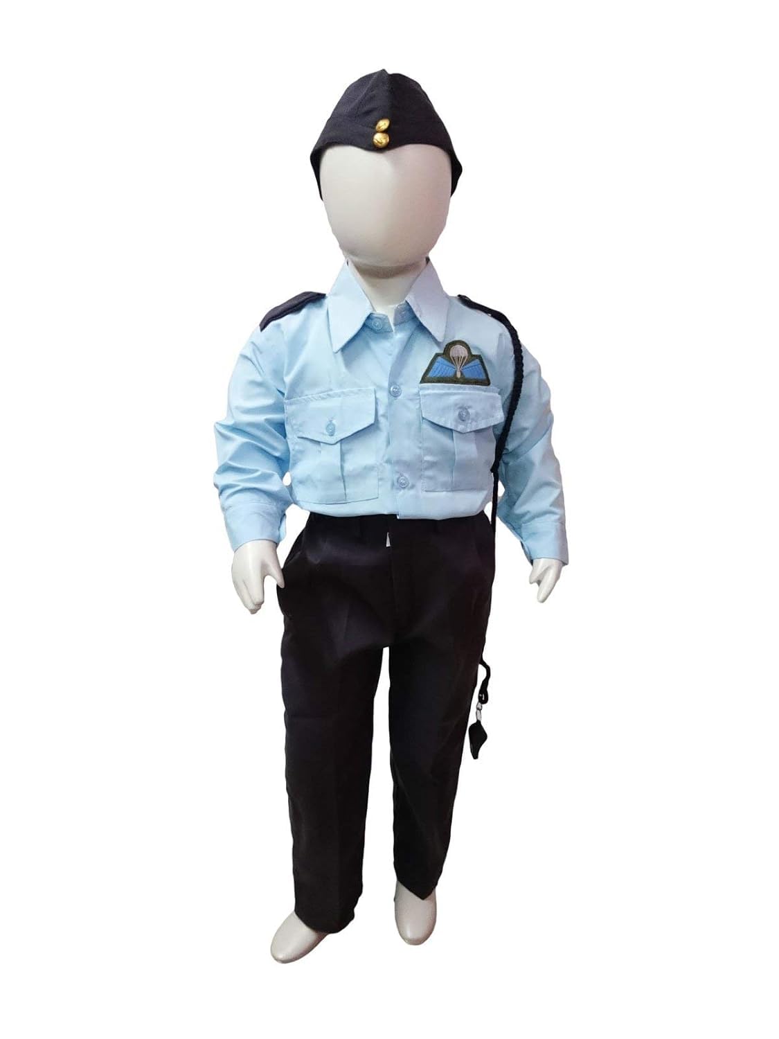 SHRADDHA CREATIVE FASHION Indian Air Force Defense Pilot Uniform Kids Fancy Dress Costume - Blue (5-6 Years) (B0DGQMTRK1) Amazon Price History, Amazon Price Tracker
