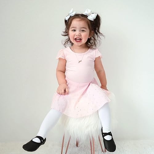 Miniatura 2 de Stelle - Mallas muy suaves para bailar o de ballet para niñas (para niñas muy pequeñas, niñas pequeñas y niñas grandes)