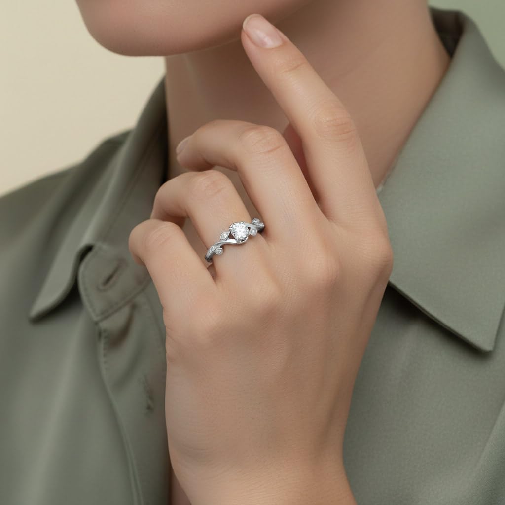 1/5 Carat Diamond Engagement Rings in 10K Gold