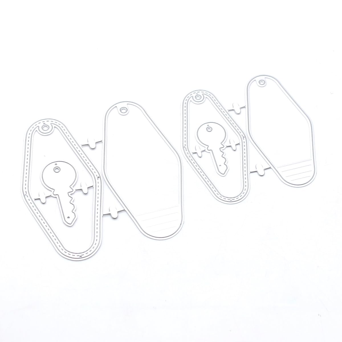 9 Pièces Jeu De Clés Vintage Matrices De Coupe Métal Dossier De