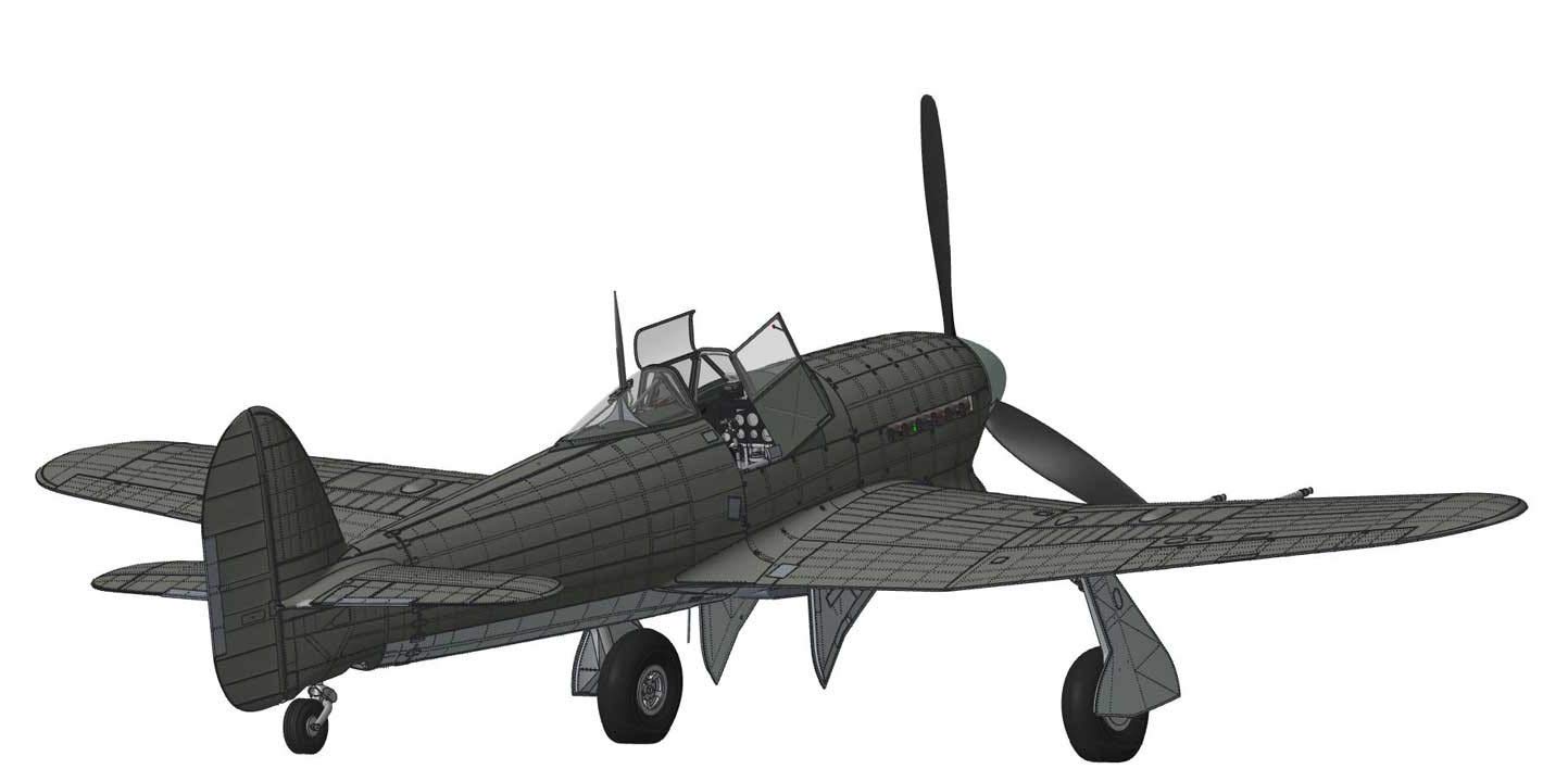 Amazon | エアフィックス 1/24 ホーカー タイフーン Mk.IB カードア