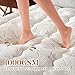 PRIMESOFT 100% Waterproof King Size Mattress Topper, Thick Pillow Top Mattress Pad，Up to 21 Inch Deep Pocket,Soft Breathable Mattress Pad for Back Pain, Protector Cover(White)