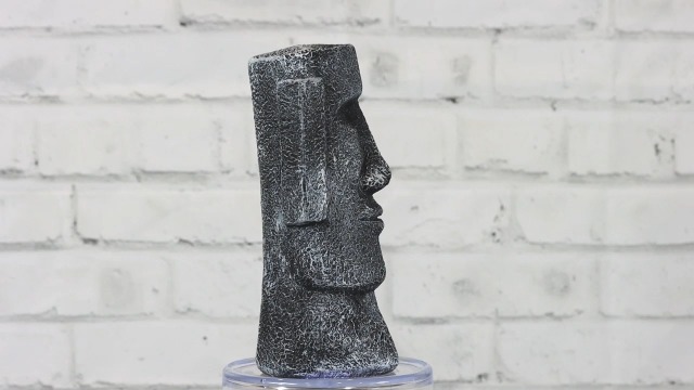 Escultura Estatua Moai Isla de Pascua 9 pulgadas Mediana miniatura 7