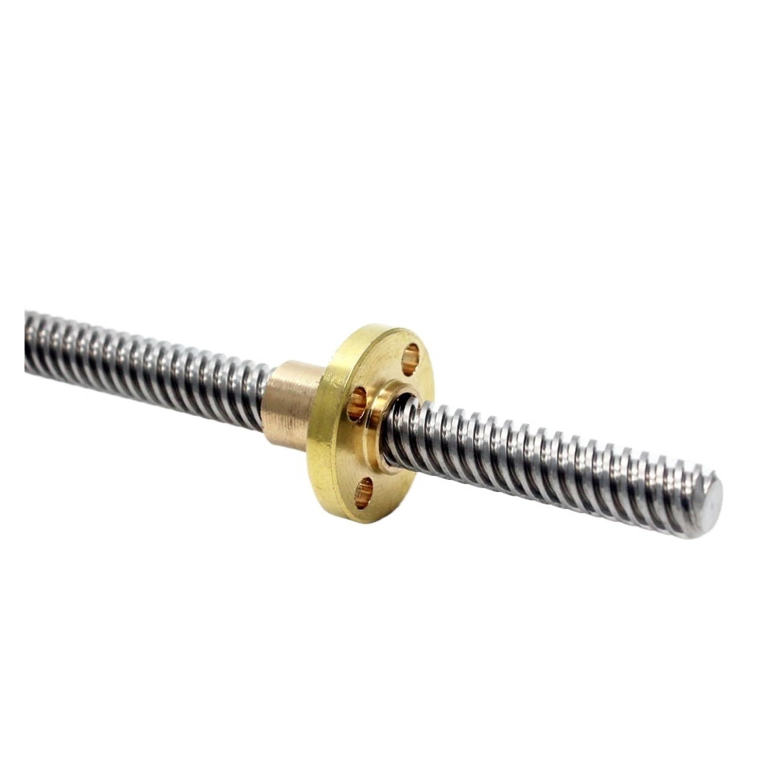 KJOETLinear motion CNC ball screw 400-8D Lead Screw Dia 8mm Thread 8mm Length 400mm Trapezoidal Spindle Screw With Copper Nut