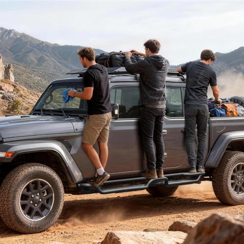 Estribos para Jeep Gladiator 2020-2026, acero carbono miniatura 3