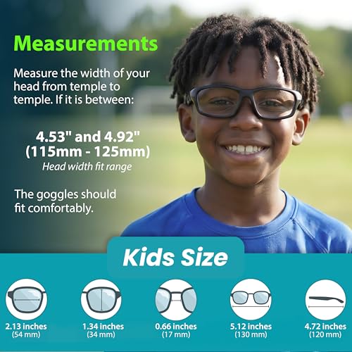 Image of BLUE CUT Sports Protection Goggles, Anti-Fog Lenses Safety Glasses for Basketball, Pickleball and All Outdoor Sports