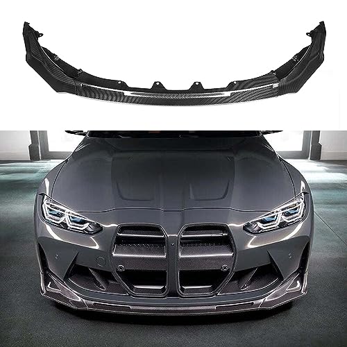 Carbon Fiber V Style Front Bumper Lip Splitter for 2021-25 BMW G80 M3 G82 G83 M4