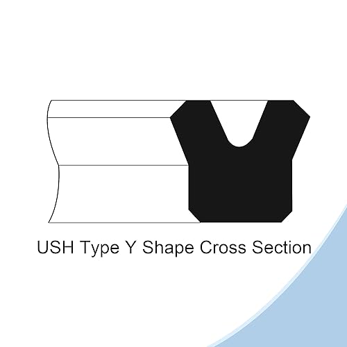 Miniatura 17 de MECCANIXITY USH - Sello radial para eje de 0.709 in de diámetro interior x 1.024 in de diámetro exterior x 0.197 in de ancho, color negro