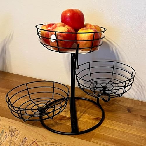 Organizador de cocina vertical y frutero de varios pisos para despensa o piso 8