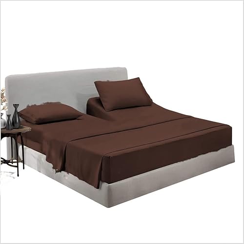 Top Split Cal-King - Sábana bajera ajustable para dormir con número de camas, 100% algodón egipcio, 1000 hilos, sábana bajera media dividida