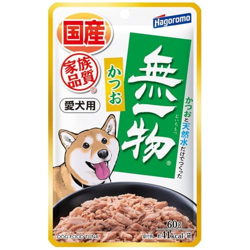 [定期便][定期便]全3回 ペットフード愛犬用無一物(R)パウチかつお60g[はごろもフーズ]
