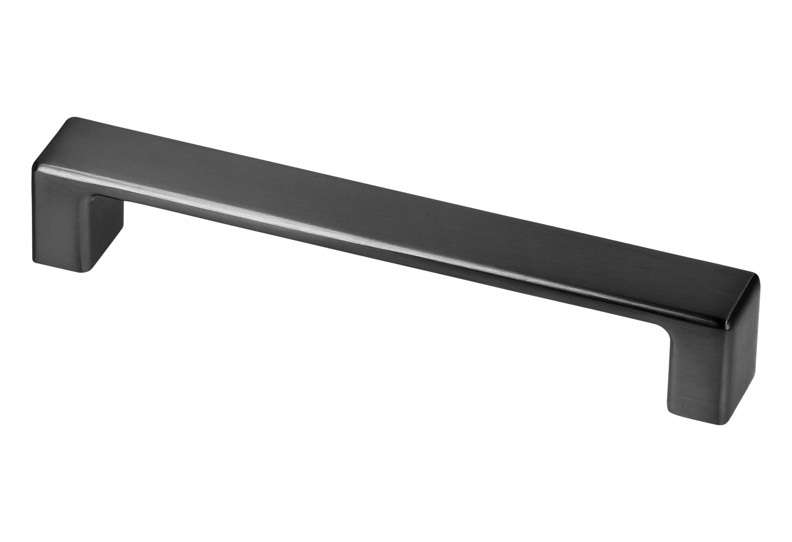 GTV Modena Furniture Handle Geometric Zinc Alloy Bar Handle Drilling Distance 192 mm Total Length 204 mm Includes Screws for Kitchen Cabinet Matt Black