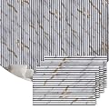4 Packs Acoustic Wall Panel, 47.2"x23.6" Wood Slat Sound Absorbing Panel, Sound Proofing Panels for Office,Home Theater,Studio, Faux Marble