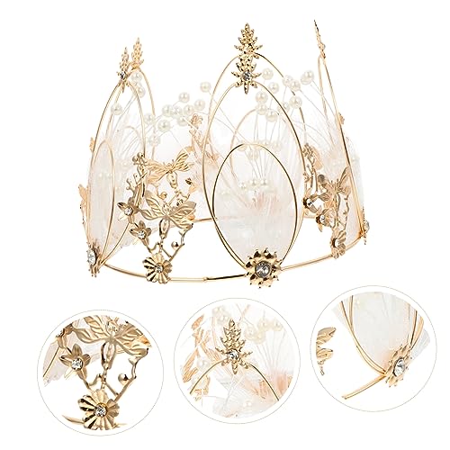 Generic 1 Peça Coroa Decoração De Bolo Topper De Bolo Coroa Acessório De Cabelo Coroa Topper De Bolo