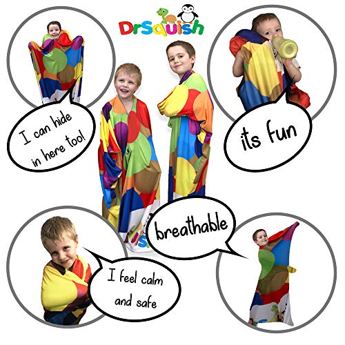 Dr Squish Sensory Sock - Bag - Sack - Washable - Body Pod - Comfortable Blanket - Blankets & Throws - Full Body Wrap - Kids Loving - Self Soothing - Wearable Blanket For Kids (Large) #TOP5