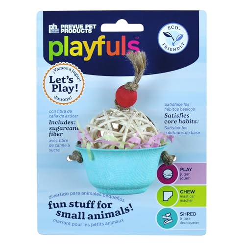 Prevue Pet Products Cupcake de cana de açúcar Brinquedo para mastigar pequenos animais