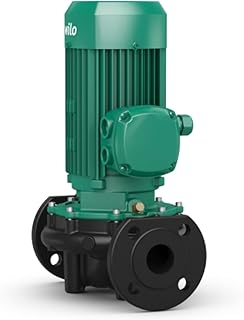Bomba centrífuga de rotor seco monoetapa inline compacta, modelo VeroLine-IPL 65/130-0,55/4, 0,55kW, 1,45A, 1450 rpm, 44,1 x 24,3 x 34 centímetros, color verde y negro (referencia: 2129205)