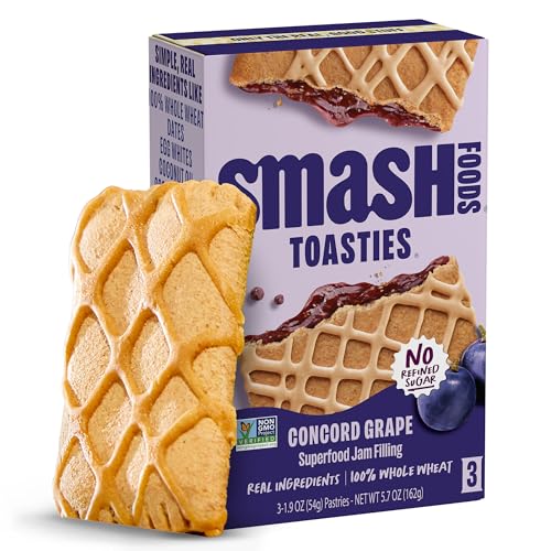 Smash Foods, Smash Toasties Concord Grape, 5.7 Ounce