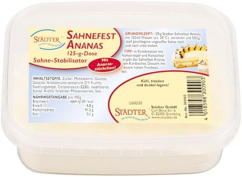 Stabilizer For Whipping Cream Sahnefix Pineapple