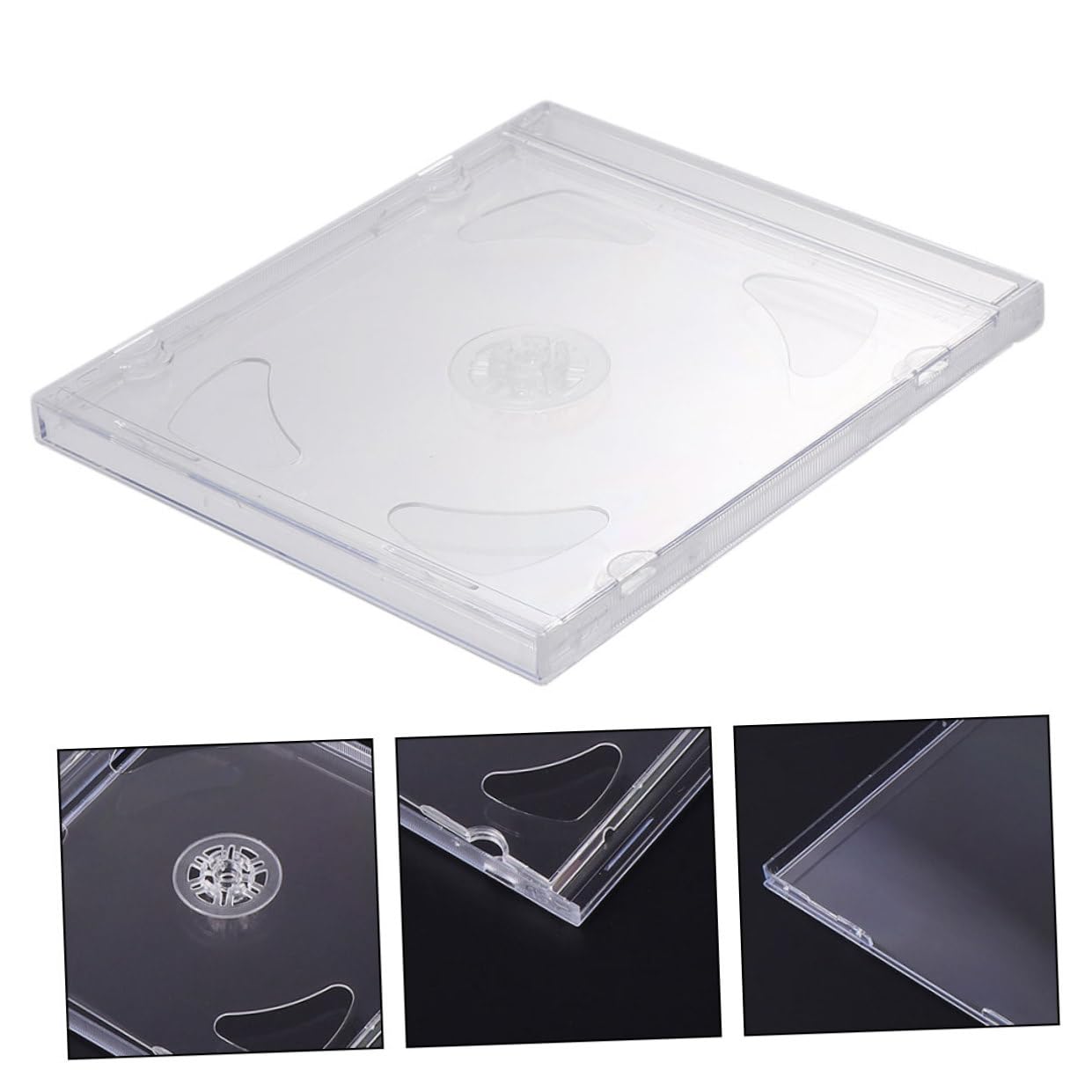 25stücke Transparente Cd-hüllen DVD-aufbewahrungshalter Cd-Boxen Medien-Pakete DIY-DVD-hüllen Tragbare Aufbewahrungsshells Für Zuhause Und Reisen