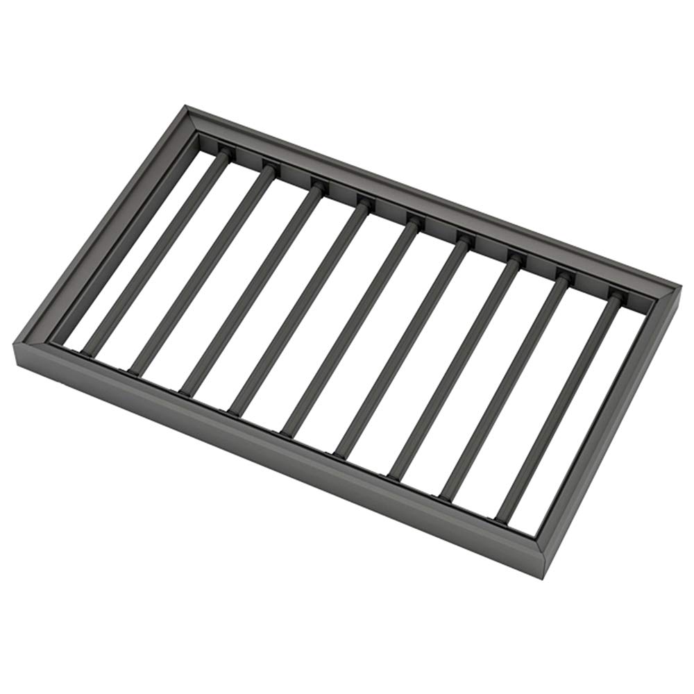 Portapantaloni Estraibile, Appendiabiti Regolabile per Guardaroba, Portaoggetti Retrattile con Binario Scorrevole per Risparmiare Spazio e Conservare/Nero / 86/93×47 cm Warm as Ever