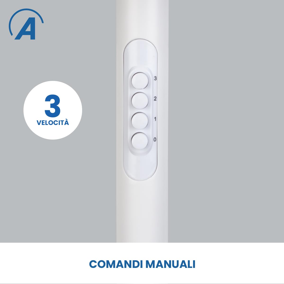 ARDES AIRE 3 IN 1 – VENTILATORE MULTIFUNZIONE, ALTEZZA REGOLABILE, 5 PALE, OSCILLANTE