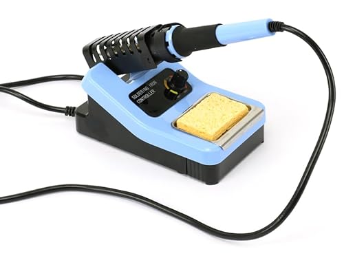 Daytools Lötstation LS-8906, 480°C | Stufenlose Temperaturregelung | 48 W Lötkolbenleistung | Mit Reinigungsschwamm und ausziehbarer Schublade | 230 V Betriebsspannung | Komplettes Set